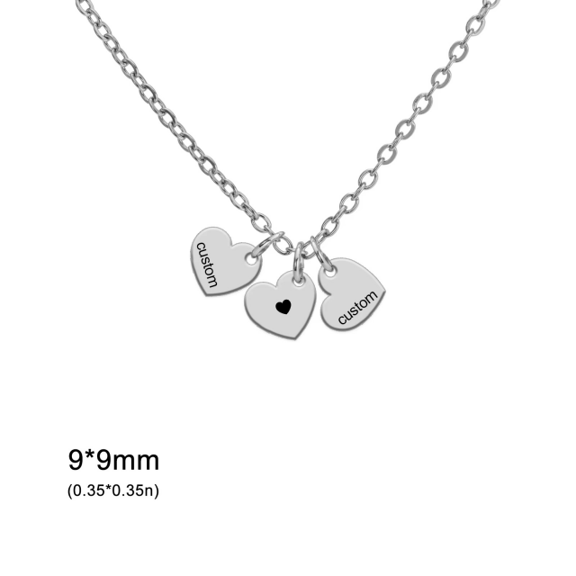 Personalizirana ogrlica s srci VAŠA ZGODBA