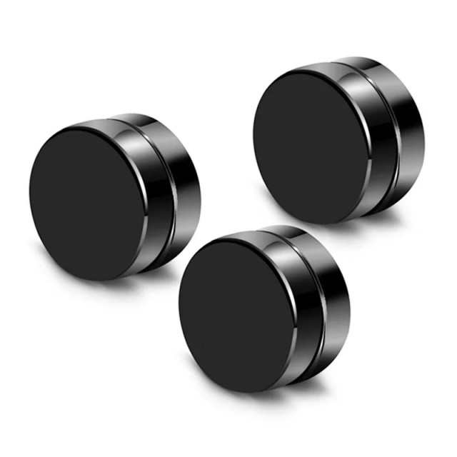 Magnetni uhani v črni barvi, pripomorejo k hujšanju 