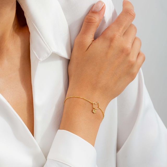 Personalizirana zapestnica z mucko in tačko 