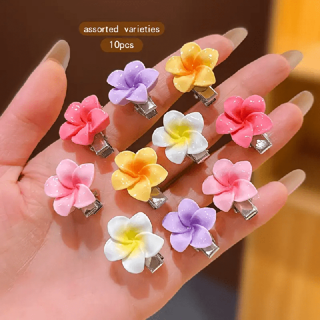 10 kosov pisanih cvetličnih lasnic 