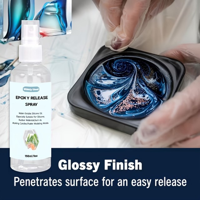 Ločilni sprej za kalupe mil sveč epoksi smole 2X 150 ml + 2 čopiča 