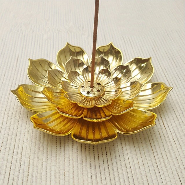 1 kos kadilnice v obliki lotusa z lovilcem pepela