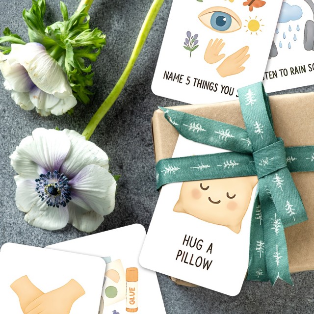 49 delni komplet kartic za pomiritev pri anksioznosti