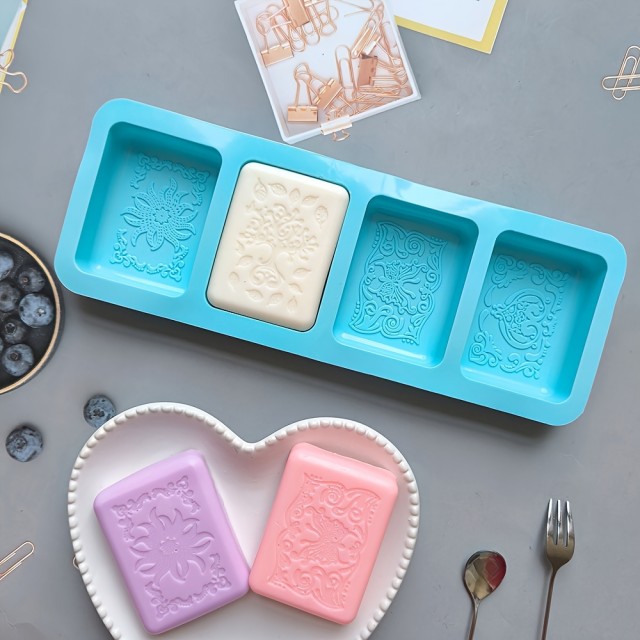 Pravokotni model za milo z vzorci, DIY model