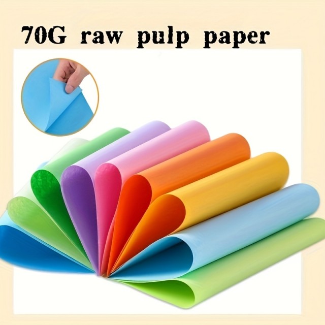 Komplet 100 pisanih barvnih listov za origami