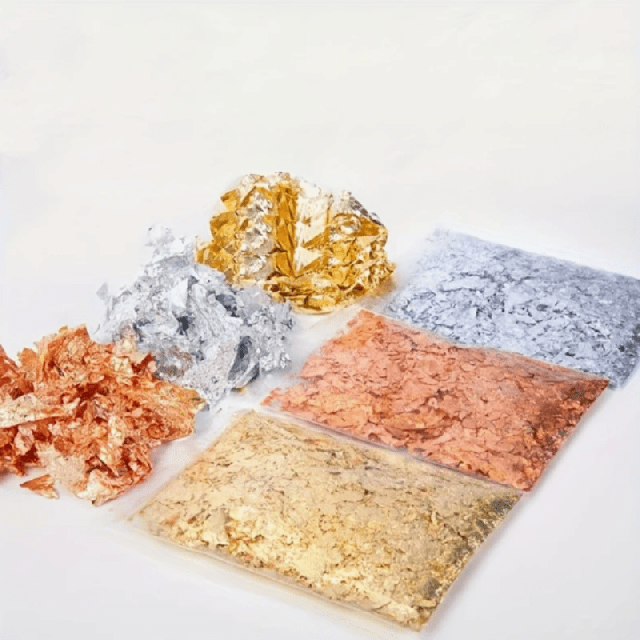 Komplet 9 folij listov za okrasitev sveč in mil