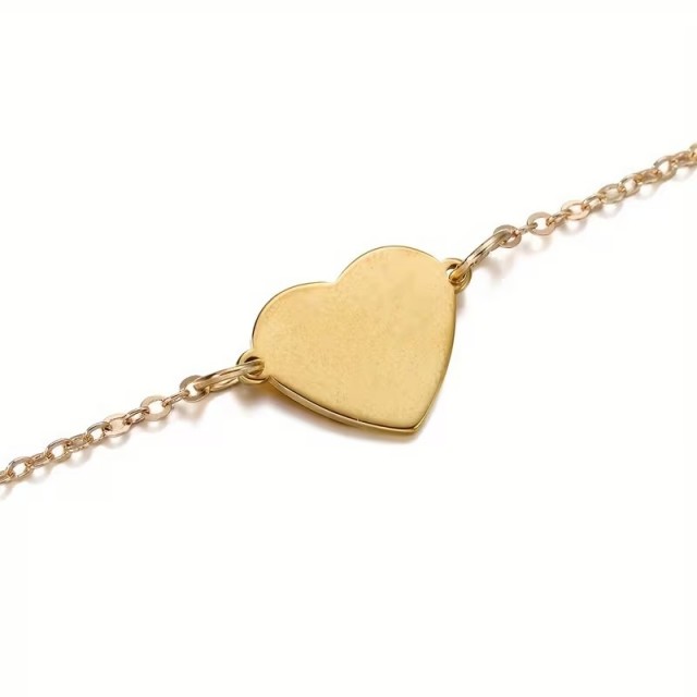 Povezovalni obeski v obliki srca iz nerjavečega jekla – komplet 10 kosov