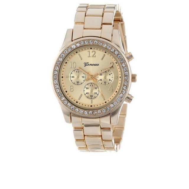 Trendna zlata ura s kovinskim ohišjem + GRATIS orodje za krajšanje paščka