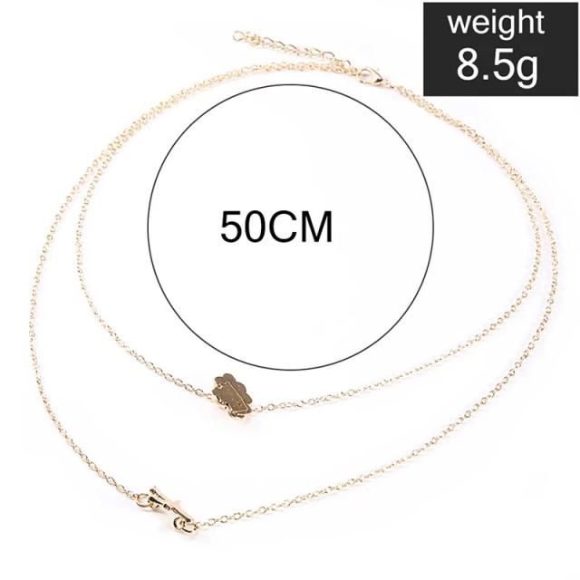 Verižica dvodelna zlata, letalo z oblakom 