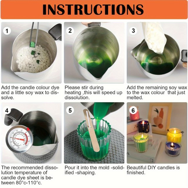 Premium set barv za sveče s 16 živahnimi barvami 5g 