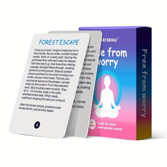 Karte za sprostitev in obvladovanje stresa (50 kart)