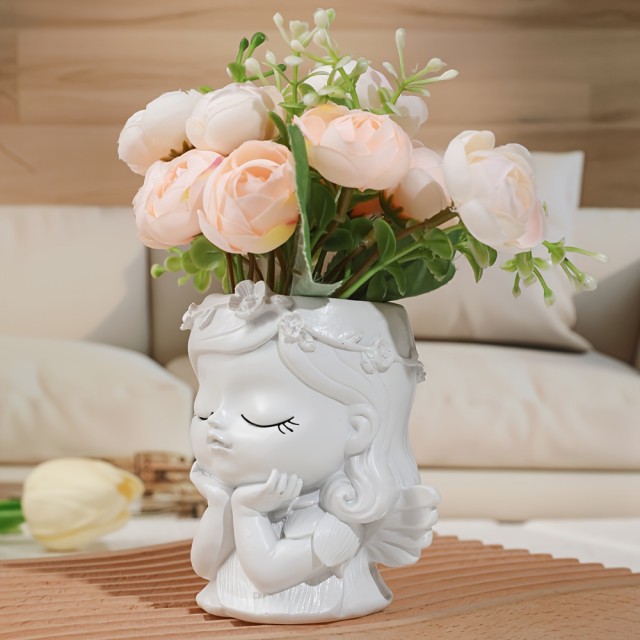 Cvetlični lonček DEKLICA V MISLIH