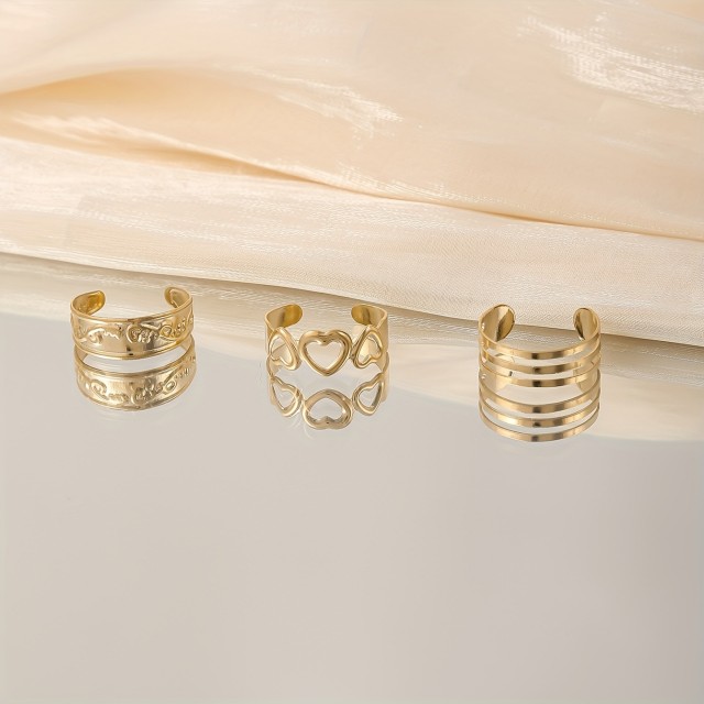 Komplet 3 prstanov za nogo poletni stil