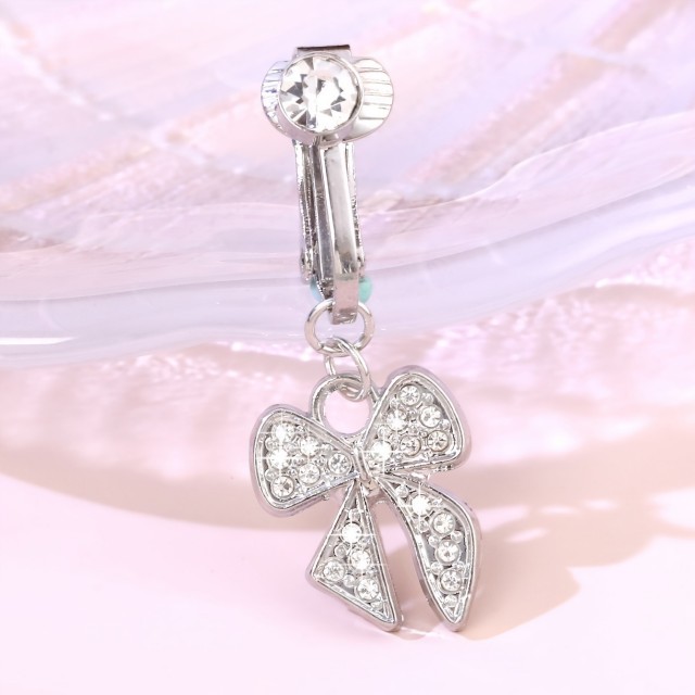 Piercing za popek brez prebadanja - s pentljo