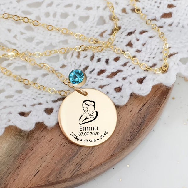 Personalizirana ogrlica MOTIV DOJENČKA IN IME