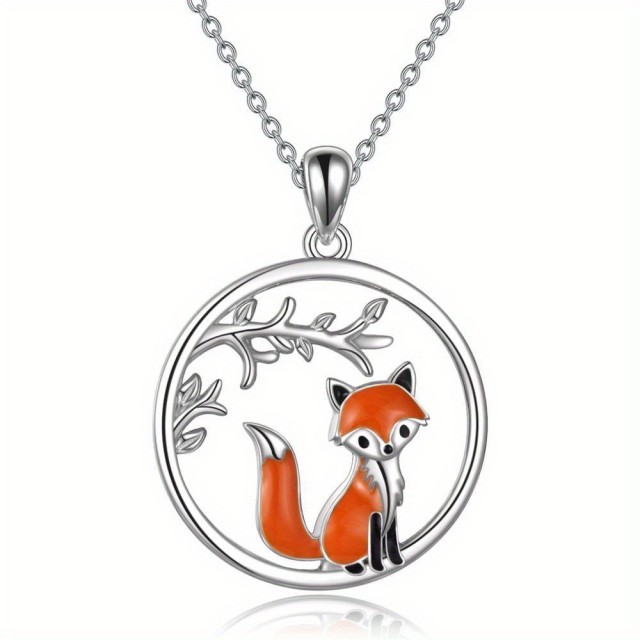 Očarljiva ogrlica z obeskom lisice