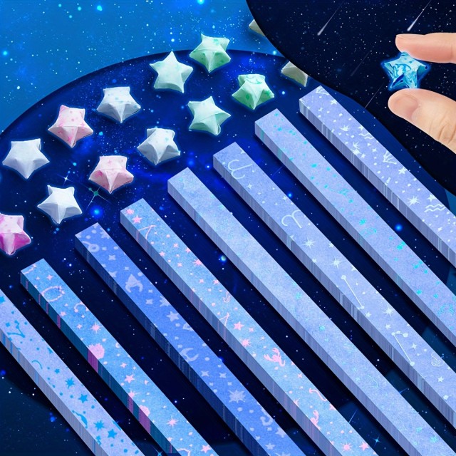 210 trakov za izdelavo origami zvezdic svetijo v temi