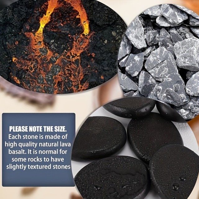 Komplet 10 vročih kamnov za masažo - vroči masažni kamni 