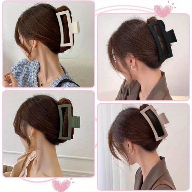 4 vintage sponke za lase v preprostem slogu, miks barve