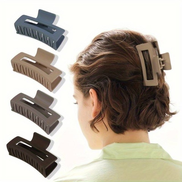 4 vintage sponke za lase v preprostem slogu, miks barve