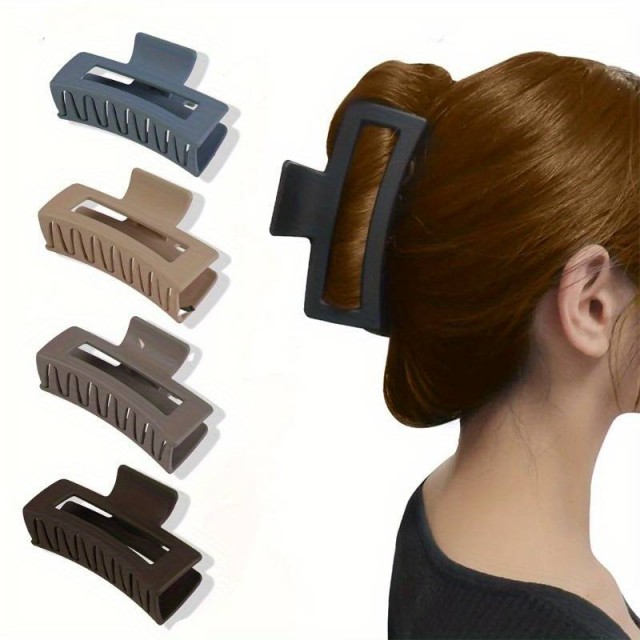 4 vintage sponke za lase v preprostem slogu, miks barve