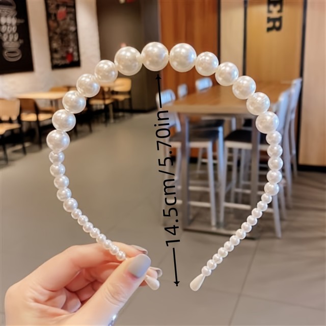 Poročni obroč za lase s perlicami različne velikosti