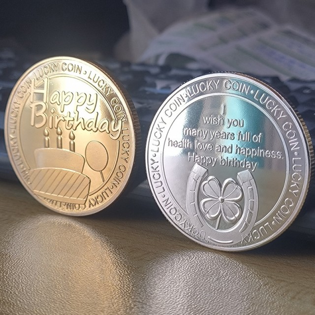 Spominski kovanec za ROJSTNI DAN 2 barvi