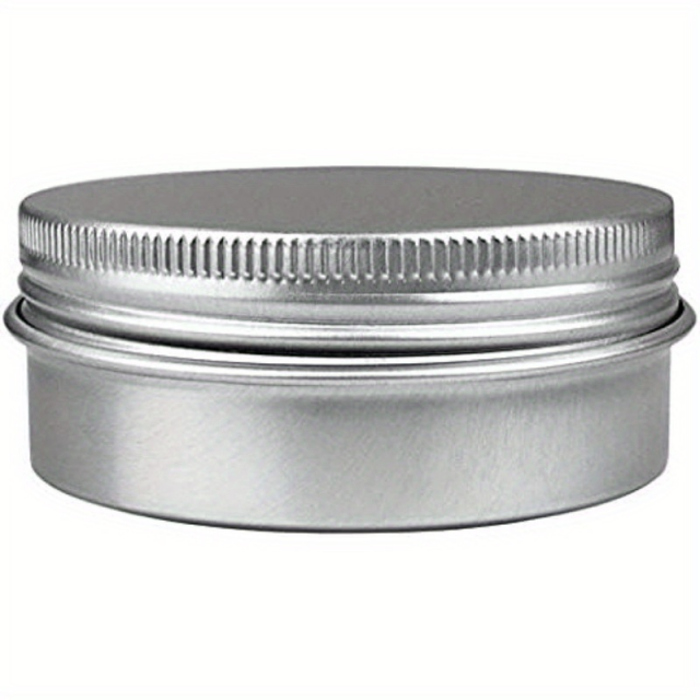 Srebrna aluminijasta posoda s pokrovom 60ml