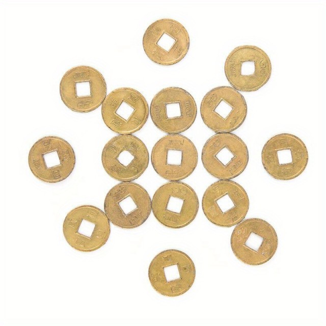 Komplet 10 mini Feng Shui kovancev za srečo