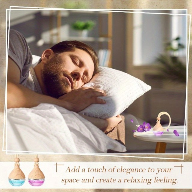 Okrogla steklenička za dišave z lesenim pokrovom 6ml