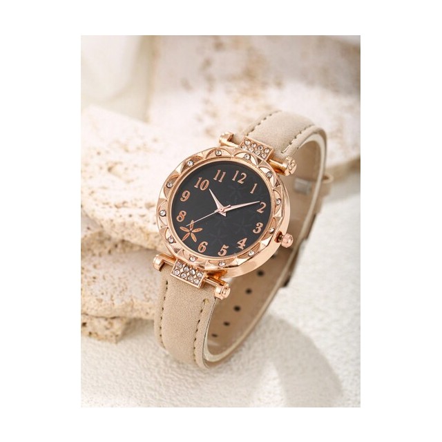 Elegantna ura z zlatim ohišjem 2 barvi