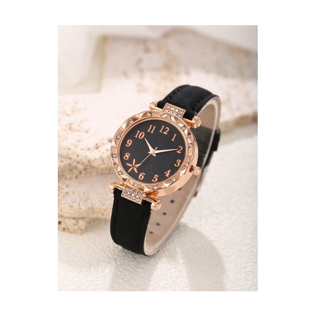 Elegantna ura z zlatim ohišjem 2 barvi