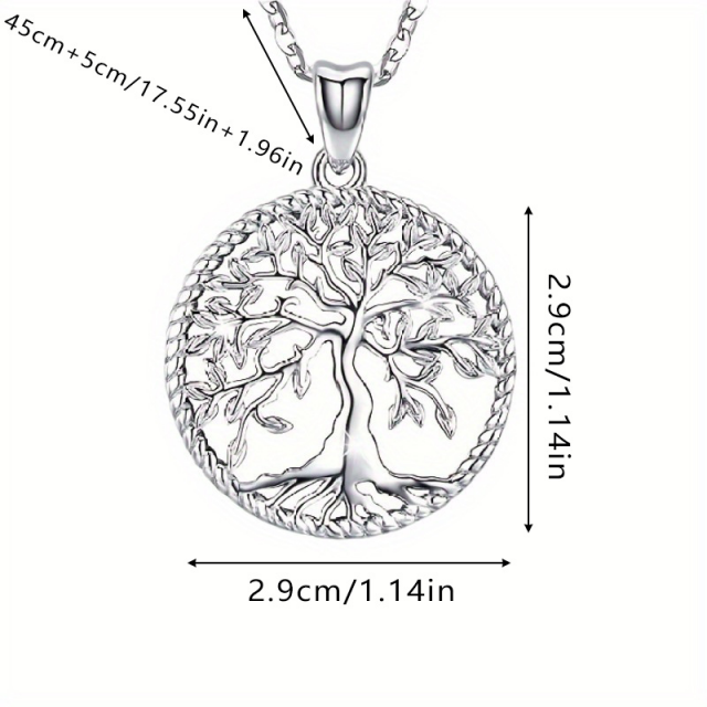 Elegantna ogrlica z obeskom drevesa