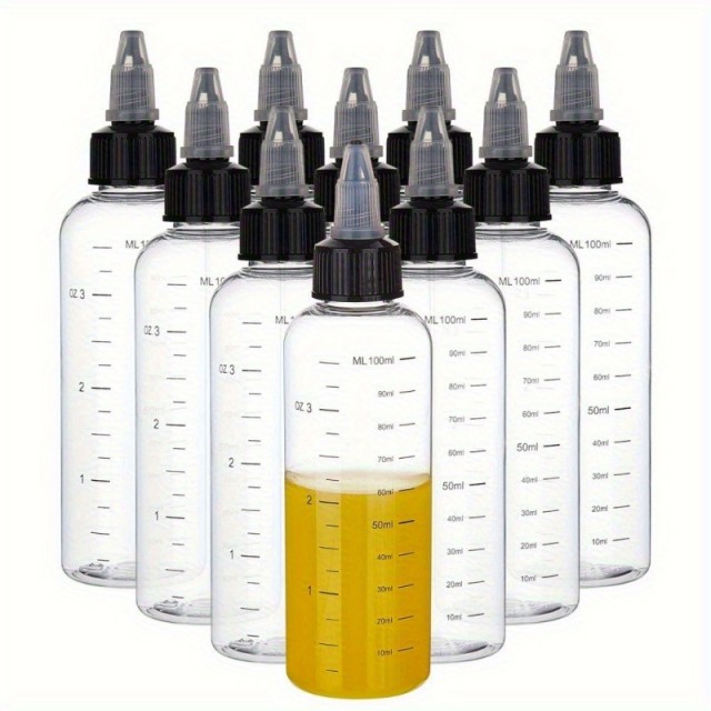 Prozorna plastična steklenica z vrtljivim pokrovom in merilom – 230 ml