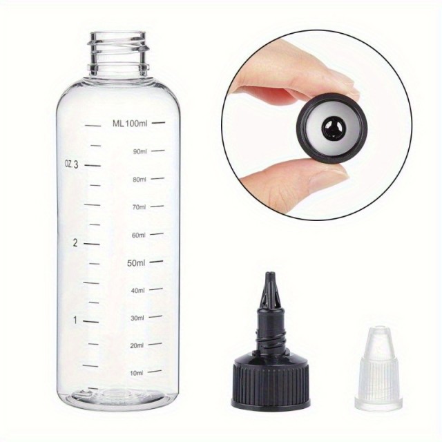 Prozorna plastična steklenica z vrtljivim pokrovom in merilom – 230 ml