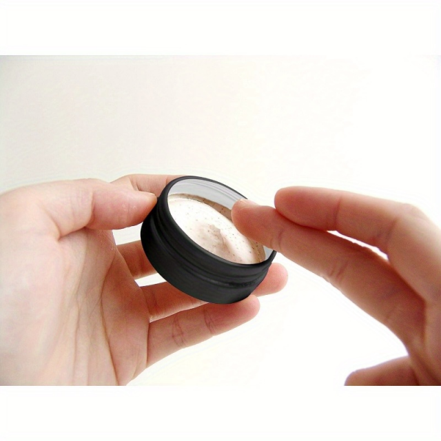 Črna aluminijasta posoda s pokrovčkom 30ml