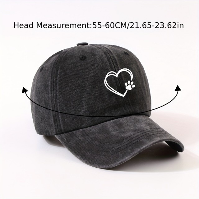 Prisrčna kapa s šiltom s tačko in srcem 2 barvi