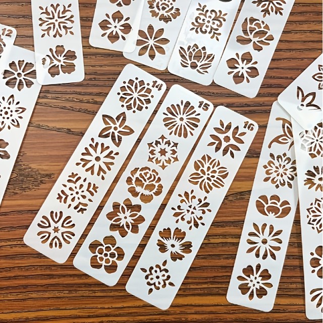 Komplet 20 šablon za izdelavo tatujev 