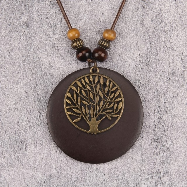 Vintage Bohemska Ogrlica Drevo Življenja 3 barve