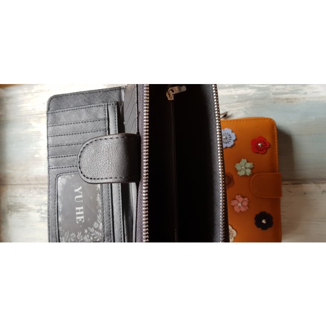 Denarnica modna z rožicami, 4 barve