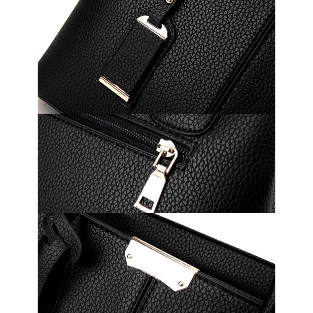 Ženska elegantna torbica v črni barvi T76