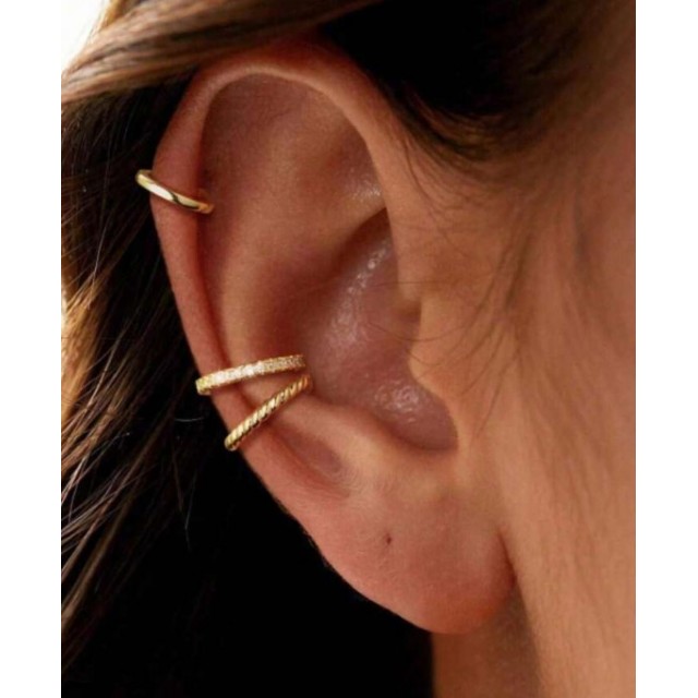 3 delni set uhanov - luknjice niso potrebne