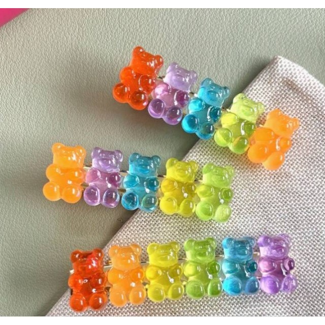 Komplet 3 sponkic za lase HARIBO 