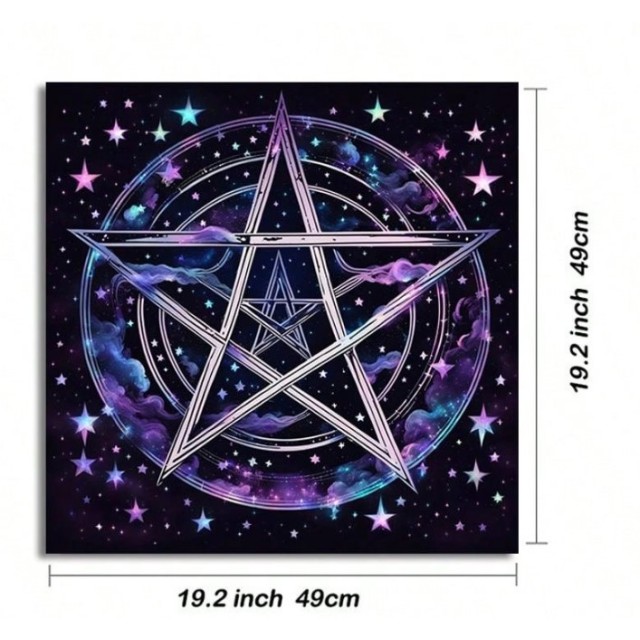 Tarot podlaga - oltarna podloga s pentagramom – spiritualni motiv