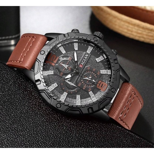 Moška robustna ura – rjava eleganca s športnim pridihom