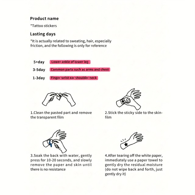 Čudovita poletna tattoo nalepka LOVE YOURSELF FIRST