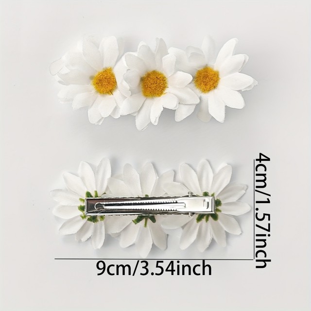 Komplet 2 poletnih lasnic z marjeticami