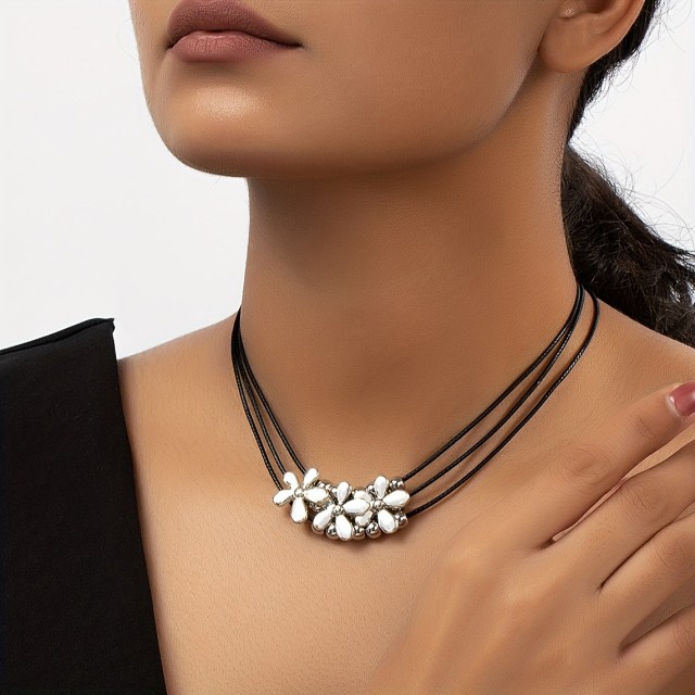 Ženski vintage kompleta nakita retro cvetlični dizajn