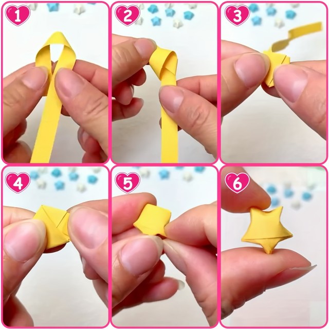 540 origami trakov za izdelavo zvezdic