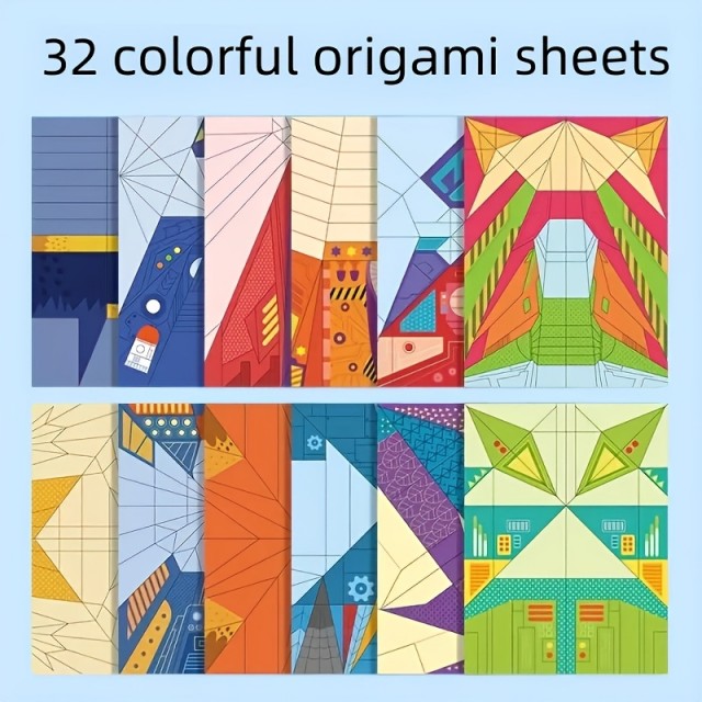 Knjiga z origami listi za izdelavo letal 32 strani 